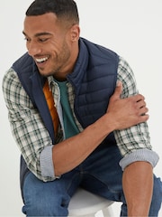 FatFace Blue Dartmouth Gilet - Image 3 of 6