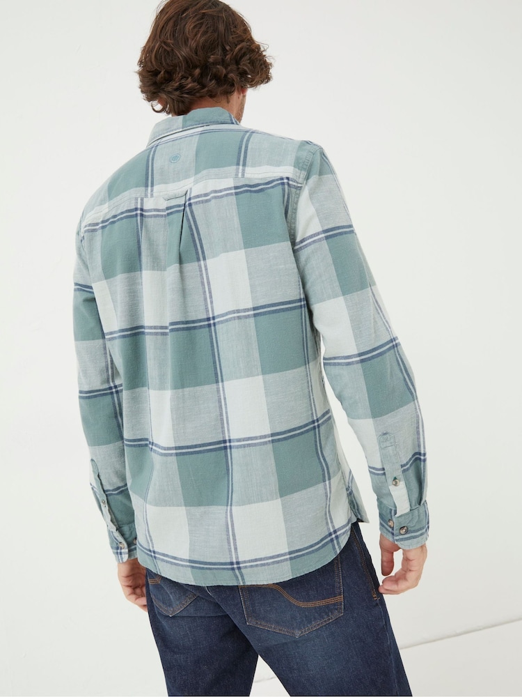 FatFace Green Somerset Check Shirt - Image 2 of 5