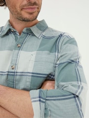 FatFace Green Somerset Check Shirt - Image 3 of 5