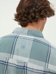 FatFace Green Somerset Check Shirt - Image 4 of 5