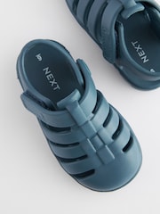Teal Blue Fisherman Jelly Sandals - Image 4 of 5