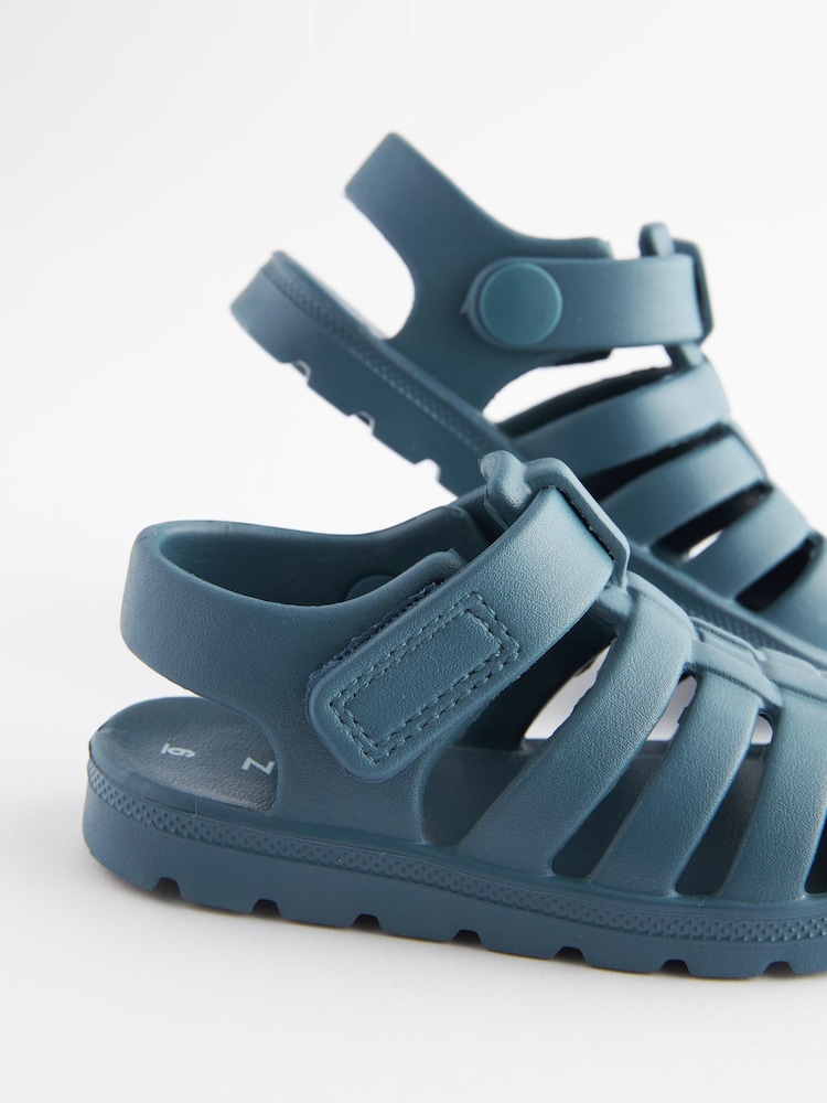 Teal Blue Fisherman Jelly Sandals - Image 5 of 5 Teal Blue Fisherman Jelly Sandals - Image 5 of 5