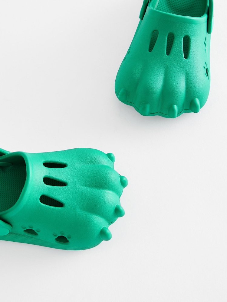 Bright Green 3D Claw Clogs - Image 5 of 5