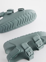 Mint Green Double Buckle Ankle Strap EVA Sandals - Image 5 of 6