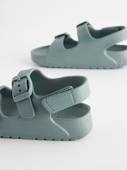 Mint Green Double Buckle Ankle Strap EVA Sandals - Image 6 of 6