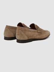 Reiss Stone Bray Suede Slip On Loafers - Image 4 of 5