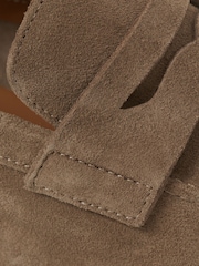 Reiss Stone Bray Suede Slip On Loafers - Image 5 of 5