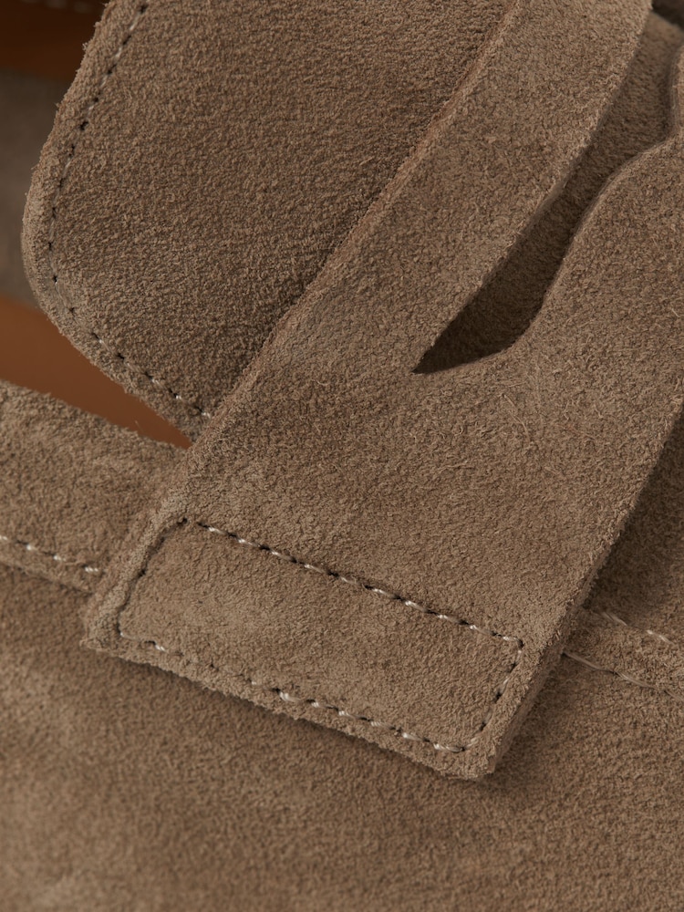 Reiss Stone Bray Suede Slip On Loafers - Image 5 of 5