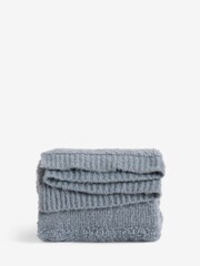 Grey Knitted Stripe Throw - Image 6 of 6
