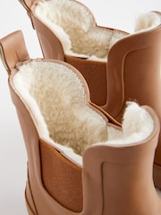 Rust Orange Warm Lined Ankle Wellies - Image 5 of 5