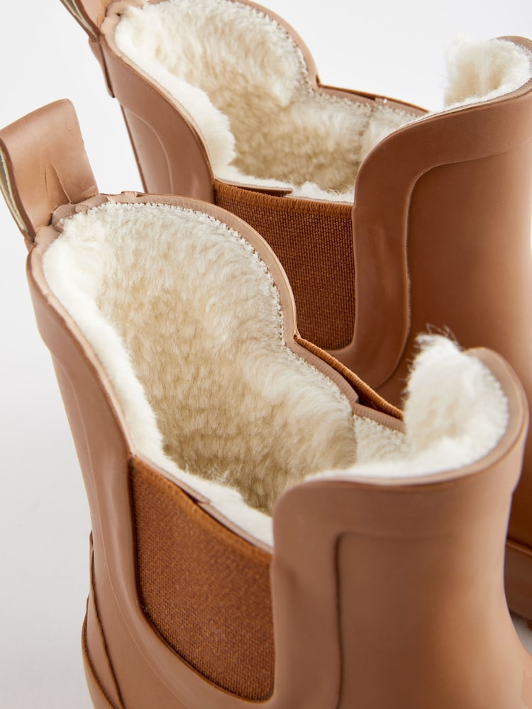 Rostorange - Warm gefütterte, knöchelhohe Gummistiefel - Bild 5 von 5 Rostorange - Warm gefütterte, knöchelhohe Gummistiefel - Bild 5 von 5