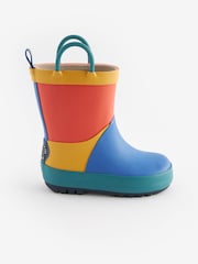 Navy Blue Colourblock Handle Wellies - Image 2 of 6