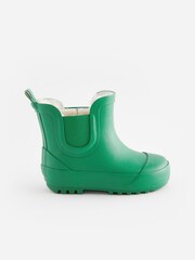 Bright Green Warm Lined Ankle Wellies - Image 2 of 5