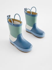 Blue Colourblock Handle Wellies - Image 2 of 6
