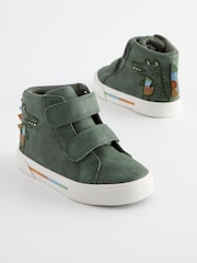 Mineral Green Crocodile Standard Fit (F) Warm Lined Touch Fastening Boots - Image 1 of 5