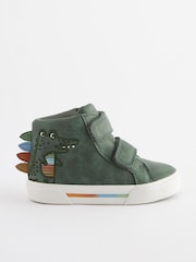 Mineral Green Crocodile Standard Fit (F) Warm Lined Touch Fastening Boots - Image 2 of 5