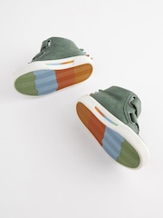 Mineral Green Crocodile Standard Fit (F) Warm Lined Touch Fastening Boots - Image 3 of 5