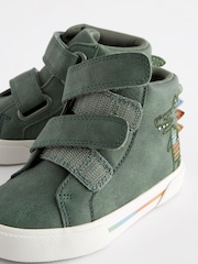 Mineral Green Crocodile Standard Fit (F) Warm Lined Touch Fastening Boots - Image 4 of 5