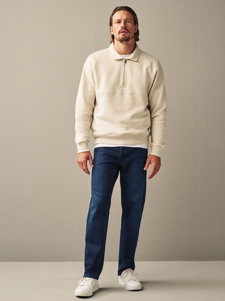 Modra temna - Raven kroj - Vintage Wash denim kavbojke - Slika 1 iz 10