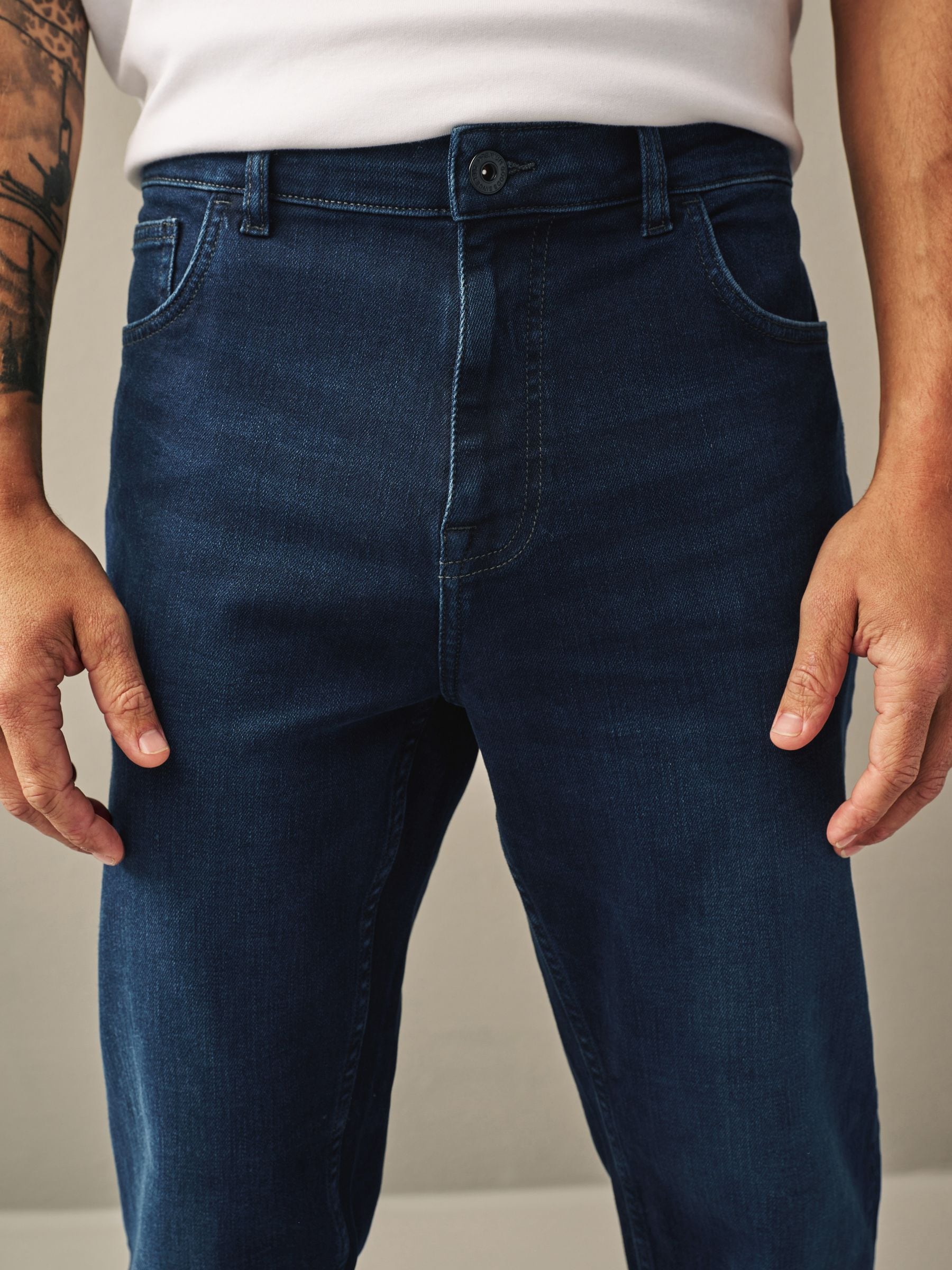 MASU BOYS FEATHER BAGGY JEANS INDIGO