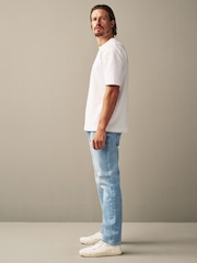Himmelblau - Vintage Authentic Stretch-Jeans - Bild 5 von 12