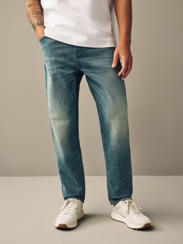 Blue Light Tint Regular Fit Vintage Stretch Authentic Jeans - Image 1 of 1