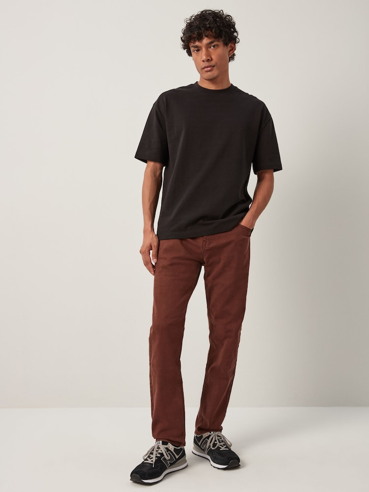 Rust Slim Fit Coloured Stretch Jeans - Image 2 of 10