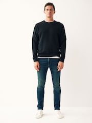 Blue Mid Tint Skinny Fit Comfort Stretch Jeans - Image 2 of 10