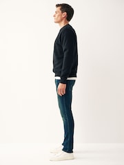 Blue Mid Tint Skinny Fit Comfort Stretch Jeans - Image 4 of 10