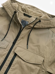Natural Hooded Utility Shacket - Image 11 of 12