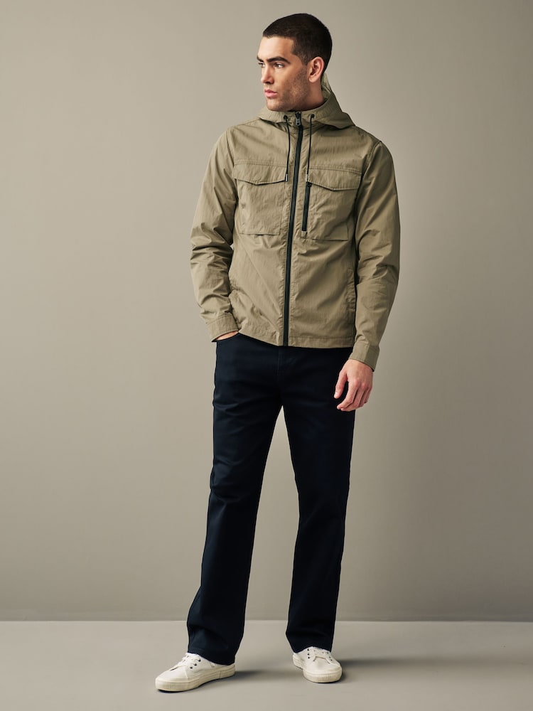 Natural Hooded Utility Shacket - Image 2 of 12