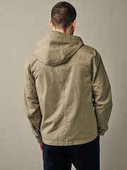 Natural Hooded Utility Shacket - Image 3 of 12