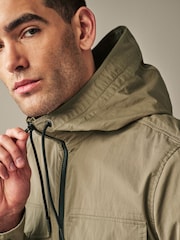 Natural Hooded Utility Shacket - Image 4 of 12