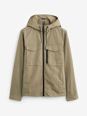 Natural Hooded Utility Shacket - Image 8 of 12