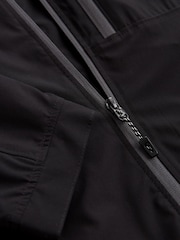Black Fleece Lined Shower Resistant Hooded Jacket - Image 12 of 12