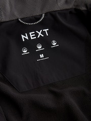 Black Fleece Lined Shower Resistant Hooded Jacket - Image 8 of 12