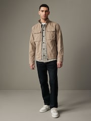 Stone 100% Cotton Zip-Up Shacket - Image 3 of 12