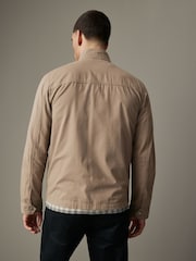 Stone 100% Cotton Zip-Up Shacket - Image 4 of 12
