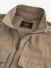 Stone 100% Cotton Zip-Up Shacket - Image 9 of 12