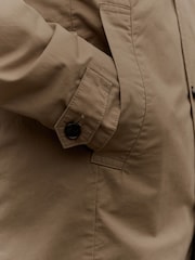 Neutral Mid-Length Button Trench Coat - Image 6 of 11