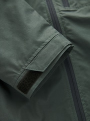 Jade Green Fleece Lined Shower Resistant Hooded Jacket - Image 12 of 13