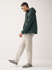Jade Green Fleece Lined Shower Resistant Hooded Jacket - Image 3 of 13