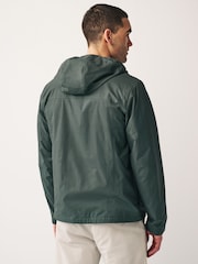 Jade Green Fleece Lined Shower Resistant Hooded Jacket - Image 4 of 13
