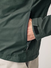 Jade Green Fleece Lined Shower Resistant Hooded Jacket - Image 6 of 13