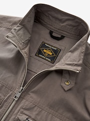 Neutral/Grey Shower Resistant Utility Shacket - Image 12 of 14