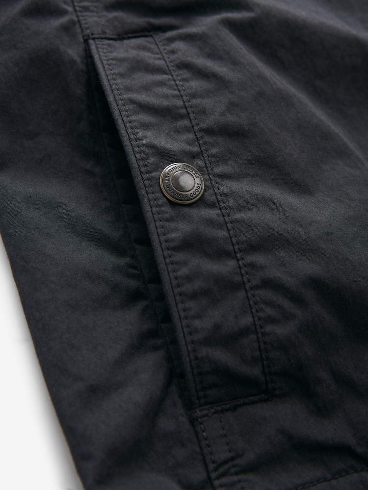 Black Shower Resistant Utility Shacket - Image 11 of 11