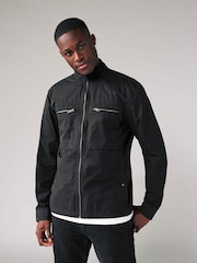 Black Shower Resistant Utility Shacket - Image 2 of 11
