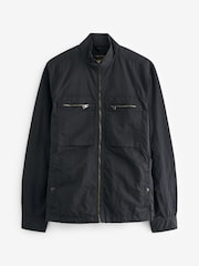 Black Shower Resistant Utility Shacket - Image 7 of 11