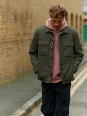 Sage Green Quilted Shacket - Image 4 of 14