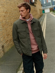 Sage Green Quilted Shacket - Image 5 of 14
